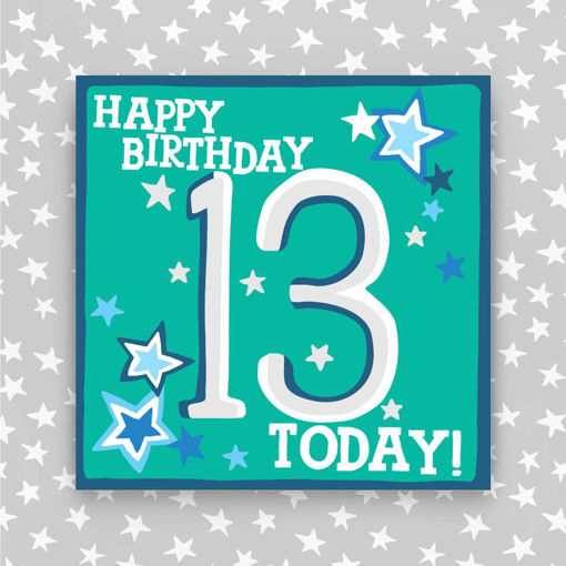 Picture of HAPPY BIRTHDAY 13 TODAY BLUE